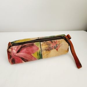 Patricia Nash Leather Wristlet Zipper Pouch